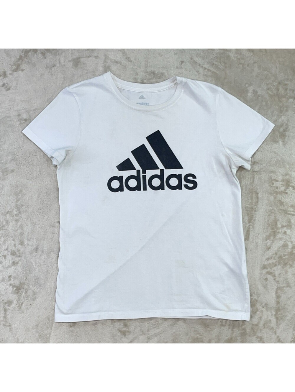 Adidas Golf White Tee with Black Logo Women's Size Large